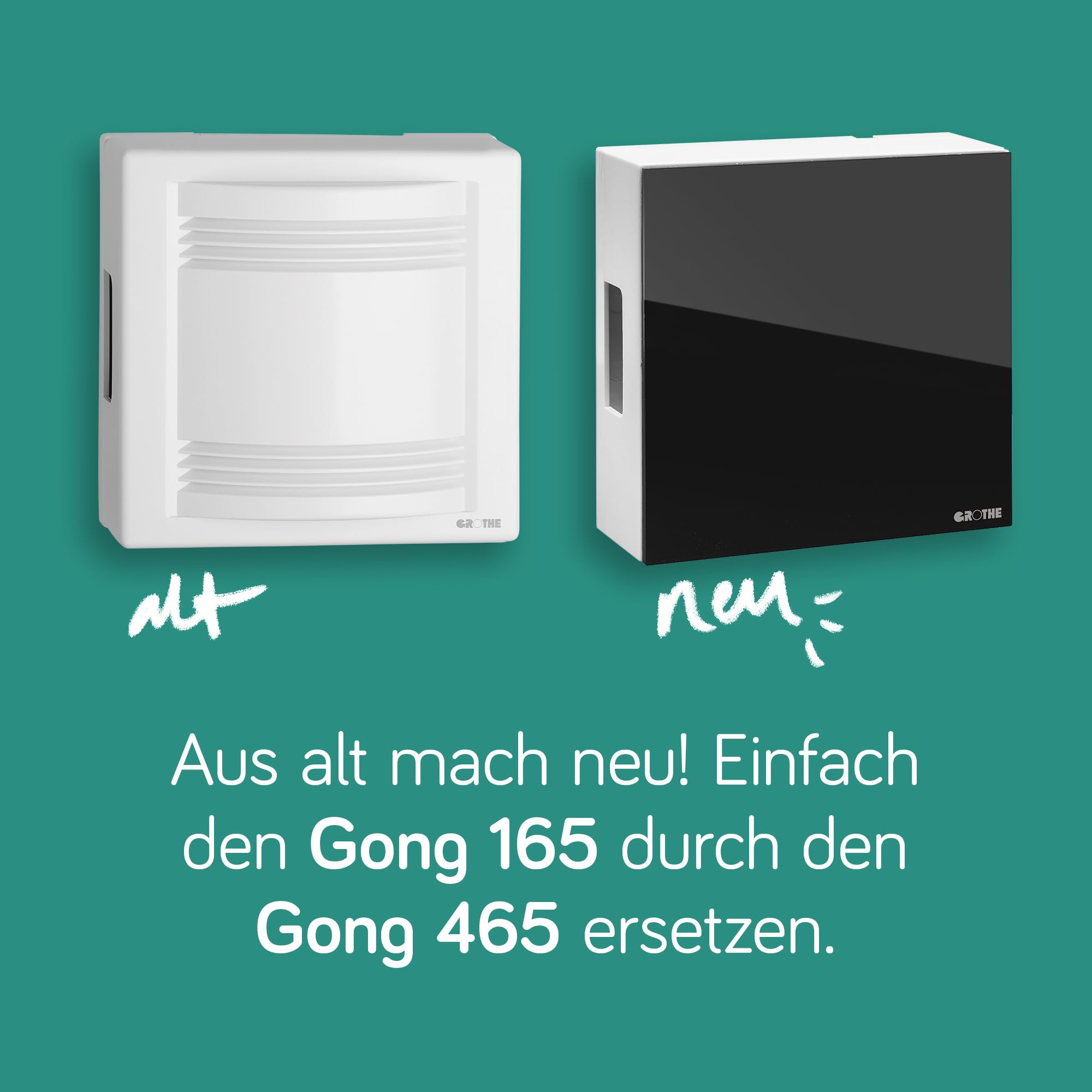 Grothe 44465 gong 8-12 V 83 dBA czarny, biały