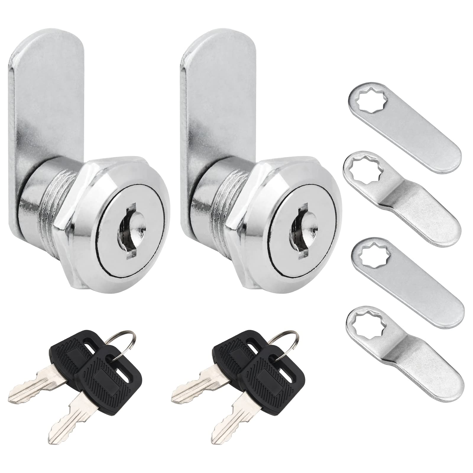 Buy Cam Lock, 2Pack 5/8" Cylinder Keyed Alike Cam Lock