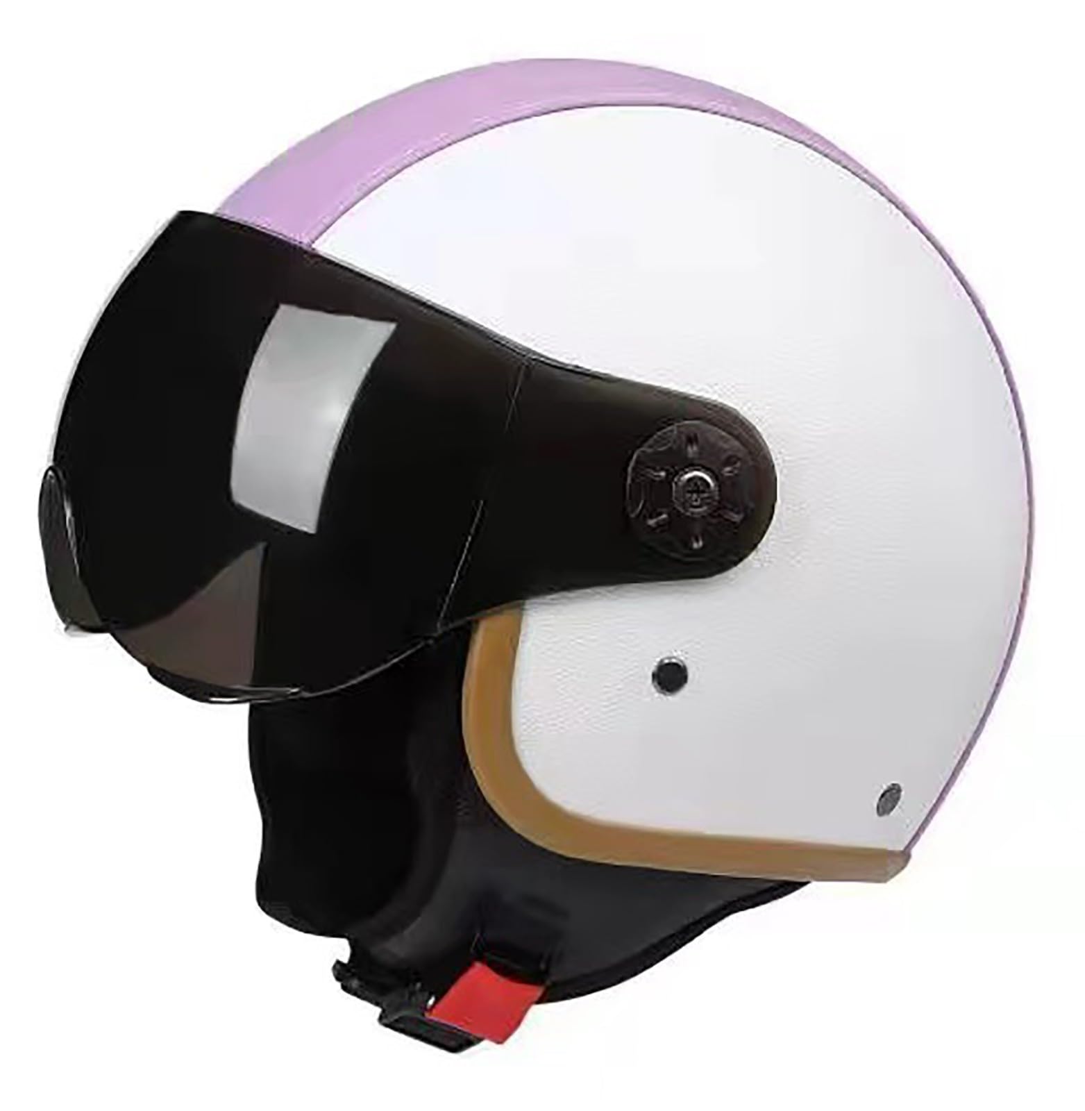 Casco Da Moto Aperto, Omologato DOT/ECE, Casco A Mezza Faccia In Stile Vintage Per Scooter, Ciclomotori E Cruiser, Casco 3/4 Per Adulti Uomini E Donne
