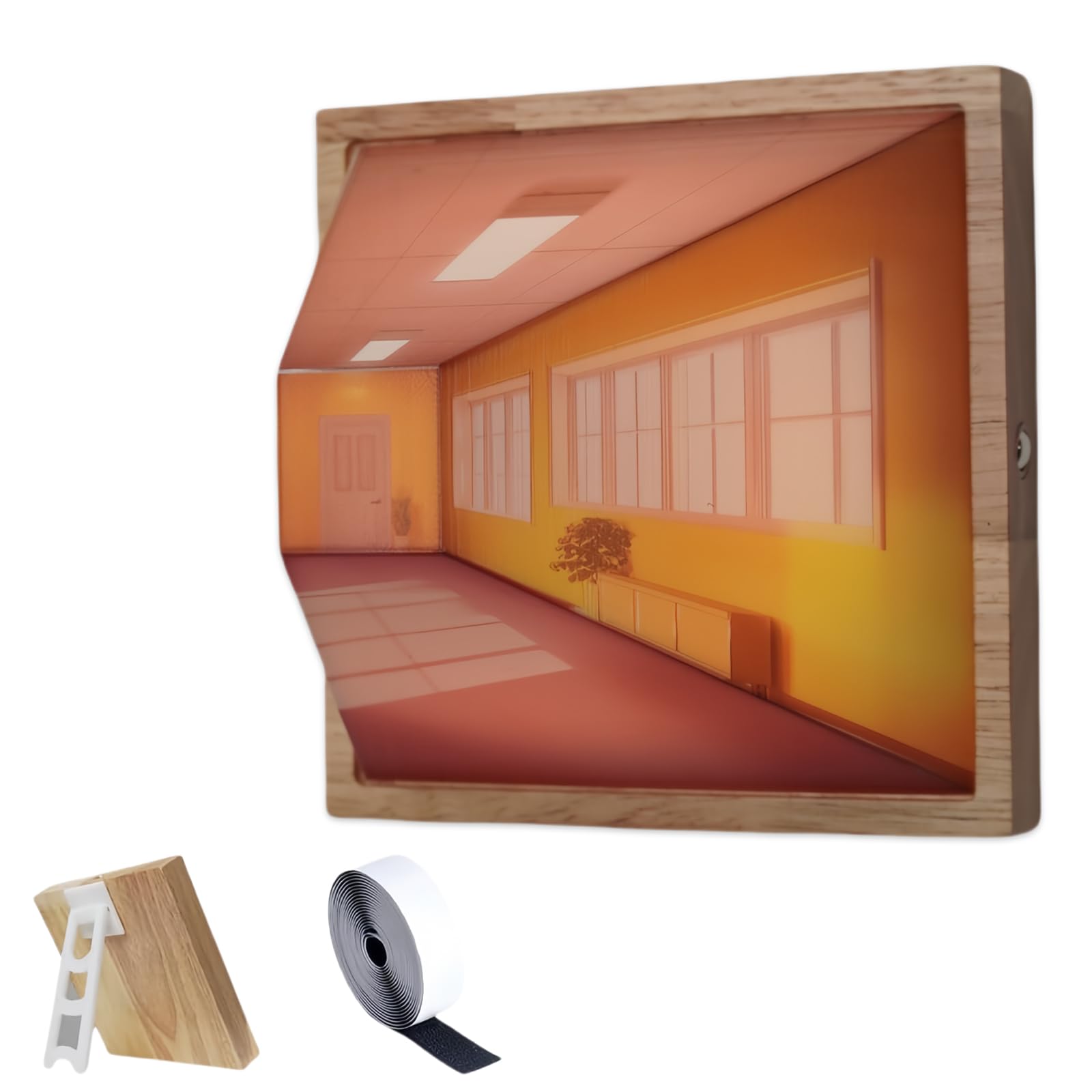 Lampka nocna 3D Vision, dekoracyjna lampa LED z kreatywnym wzornictwem naściennym, klasyczny styl artystyczny, unikalny efekt wizualny do dekoracji domu lub biura