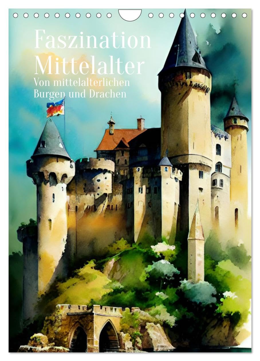 Fascination Middle Ages - Of medieval castles and dragons UK-Version (Wall Calendar 2026 DIN A4 Portrait), CALVENDO 12 Month Wall Calendar — image 1