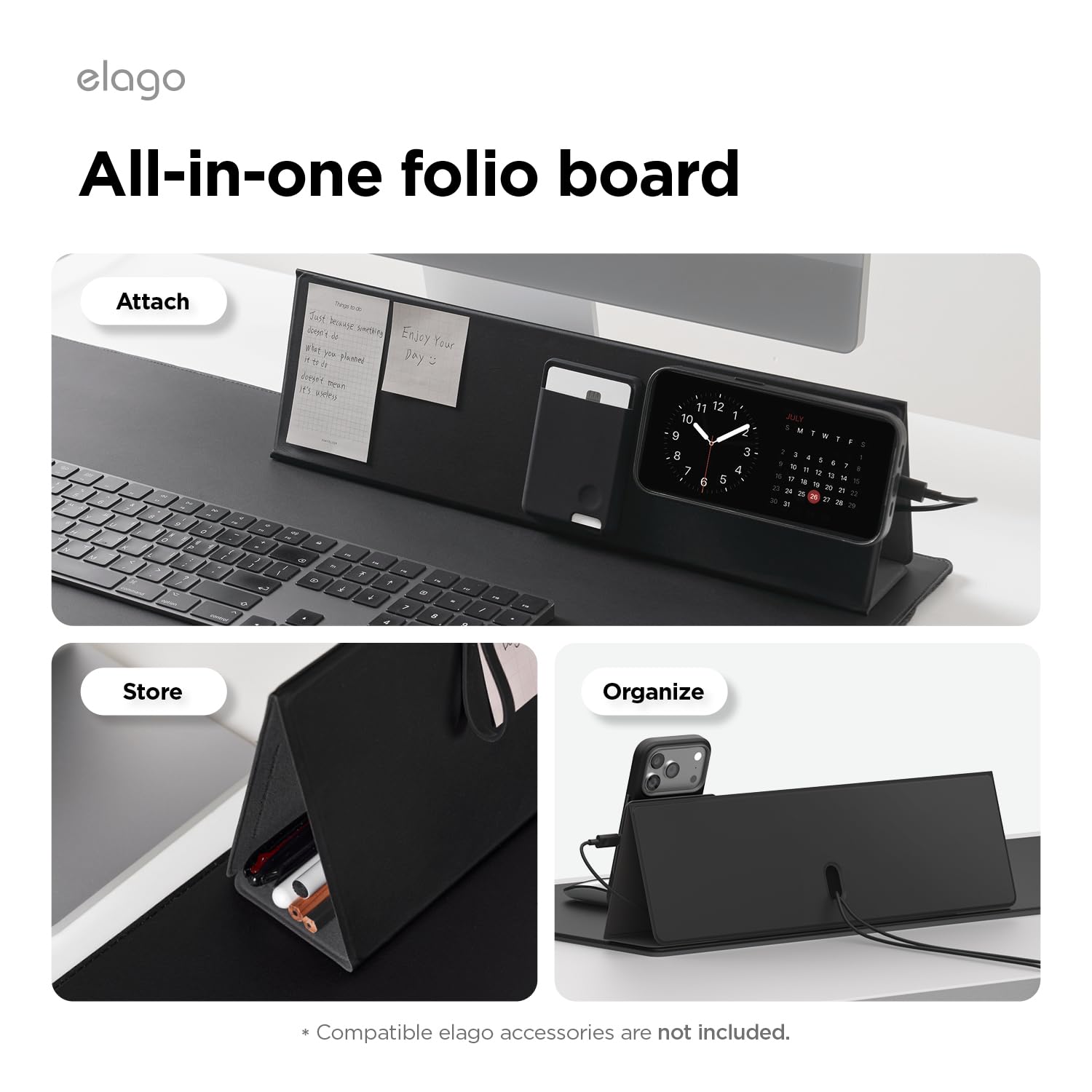 Amazon.co.jp: 【elago】 デスク 収納 デスクボード マグネット 吸着