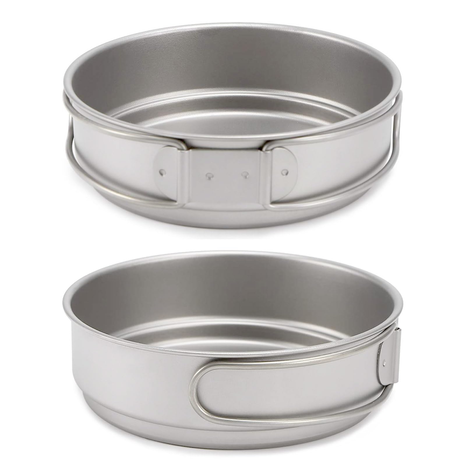 Compacts Assiette de camping avec poignée pliable et légère pour randonnée en plein air