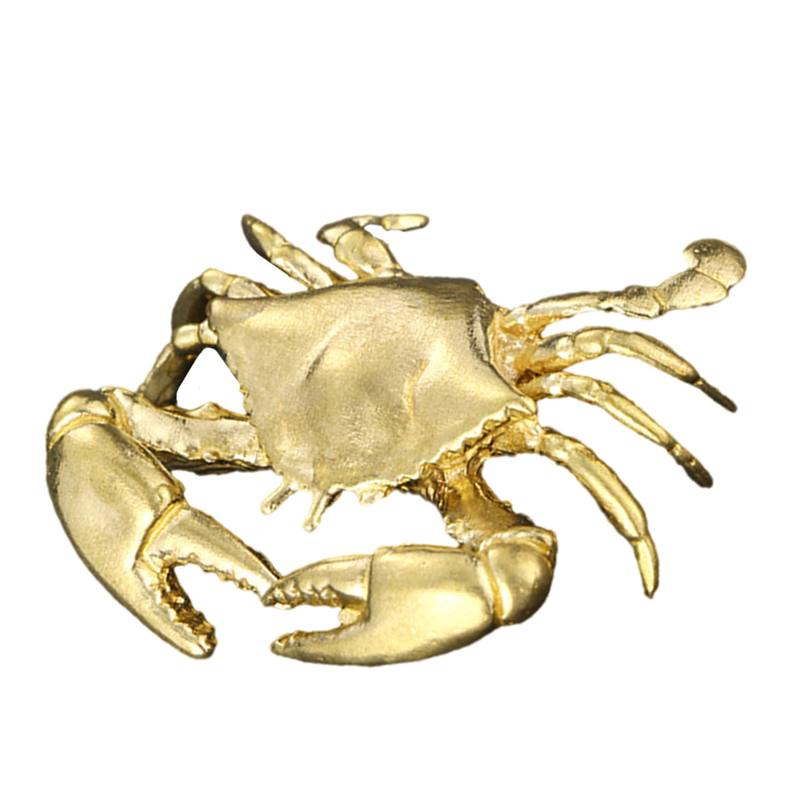 HDOYTXXM Brass Crabs Statues Figurines Retro Animal Statue Sculptures Tabletop Centerpieces Home Decors Collectibles Brass Crabs
