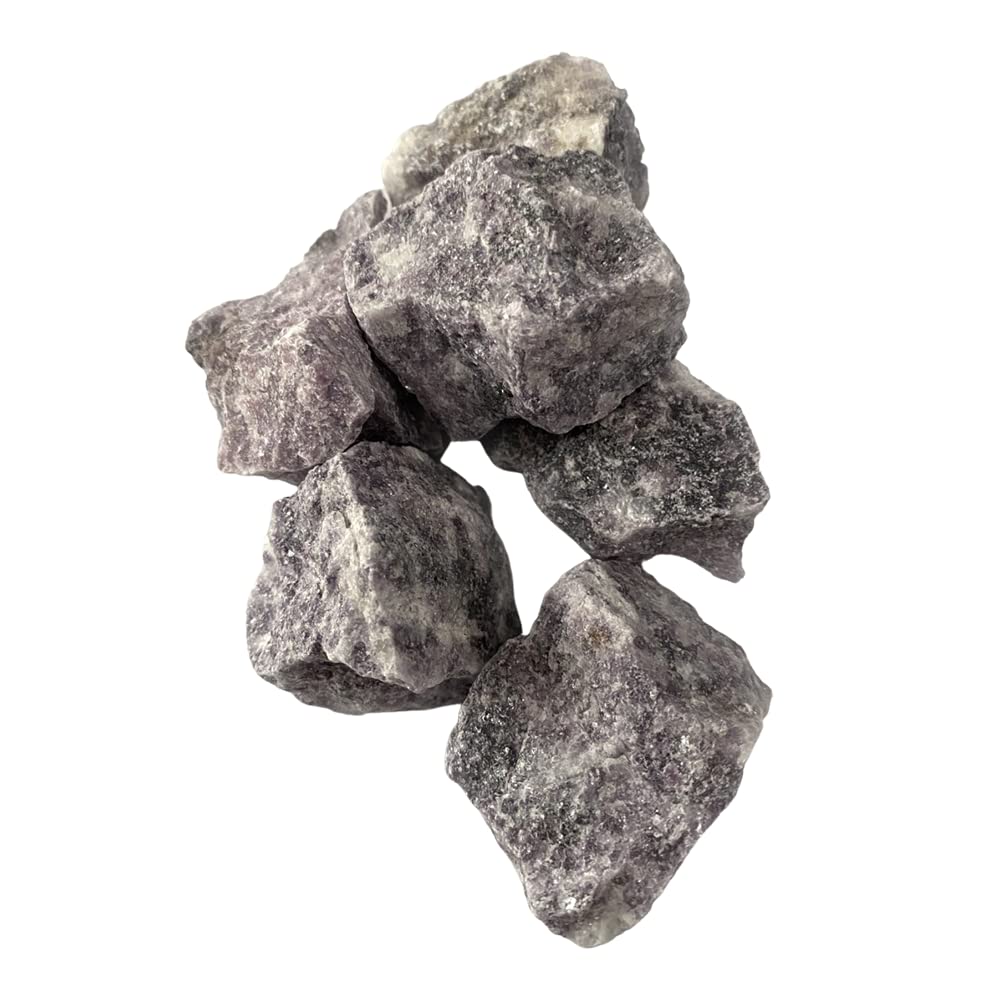 VIE Naturals Raw Rough Cut Crystals Pack, 1kg, Lepidolite, One