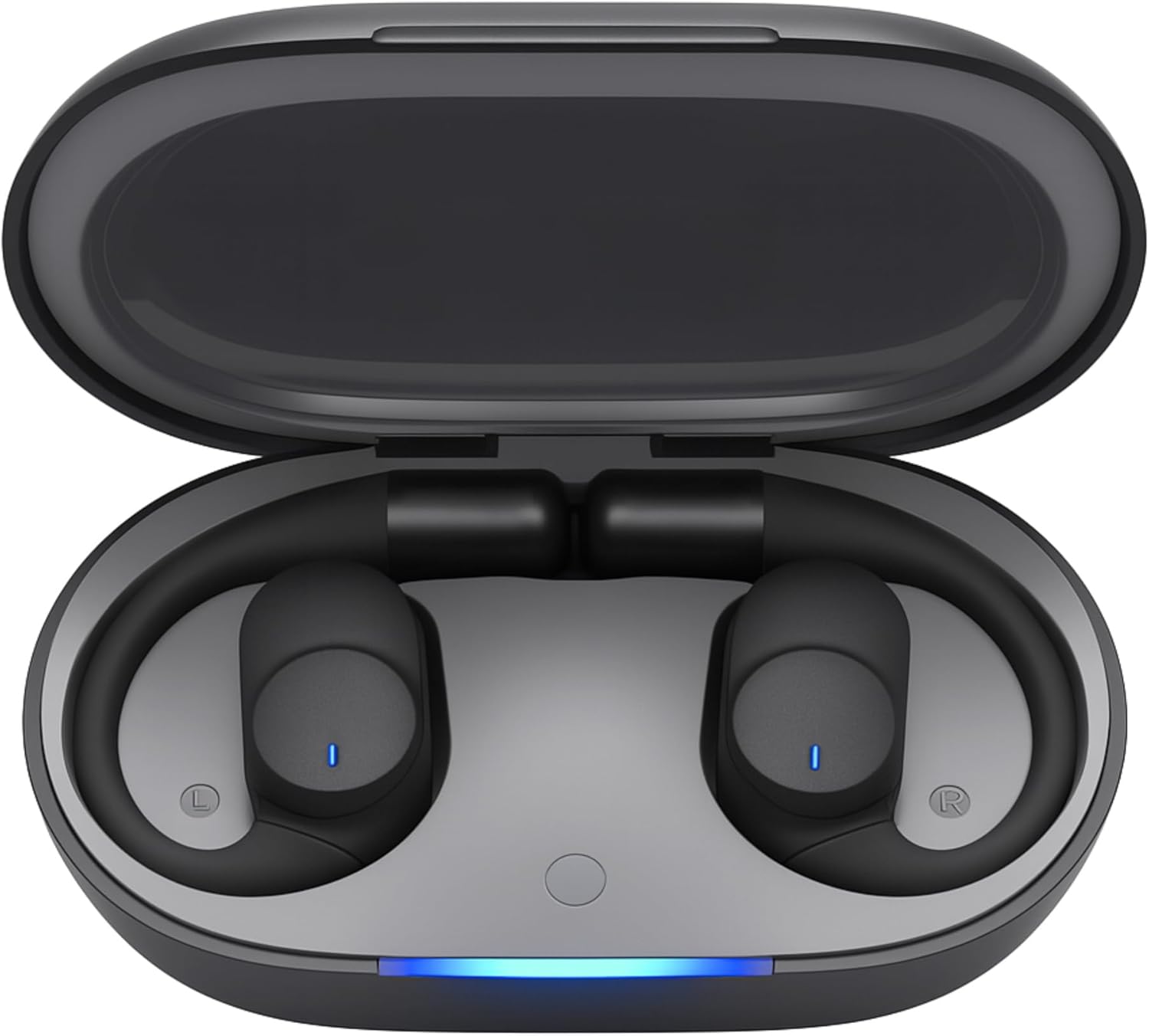 61j7zubXxrL._AC_SL1500_ Fone de Ouvido, Bluetooth 5.4, IPX4 à Prova D'Água, Com Microfone Embutido. Design Esportivo e Ergonômico, Ideal Para Corridas, Atividades Físicas, Compatível com IPhone e Android, Anti Ruído (Preto)