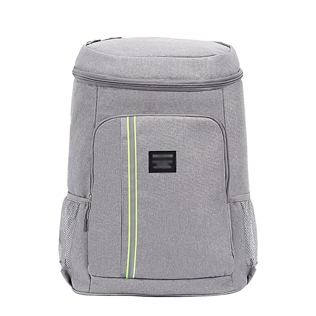 Lunch Box Organizer 30L Picnic Backpack Insulated Travel Backpack Bag Leak-Proof Soft Cooler Bag for Outdoor Beach Travel Picnic Picnic Coolers (Color : Grey)