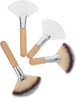 4pcs Fan Shape Setting Powder Brush Makeup To...