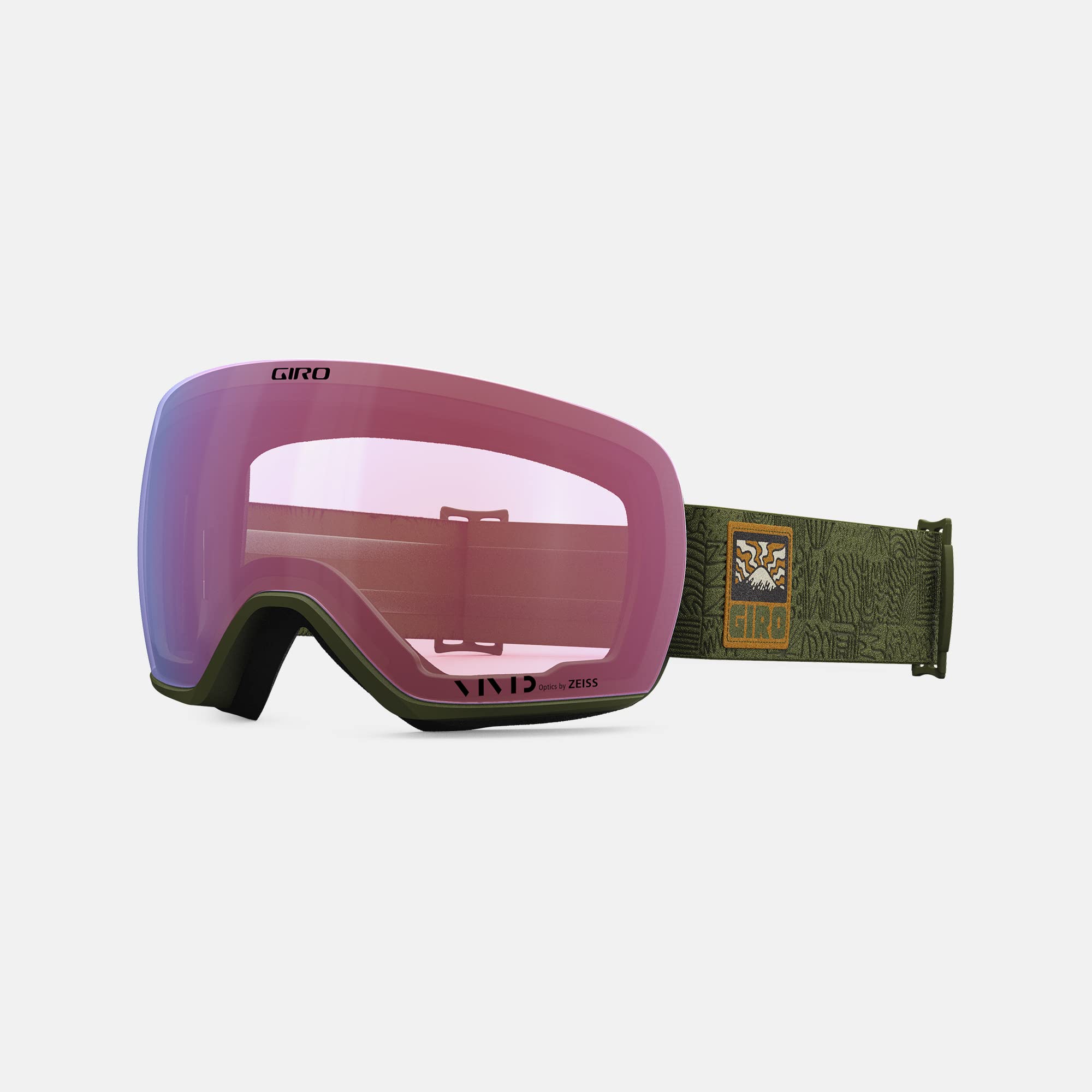 Giro Articolo Asian Fit Occhiali da Sci - Occhiali da Snowboard per Uomo - Trail Green Adventure Grid Strap con Vivid Petrol/Vivid Lenti Infrarossi