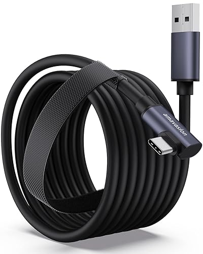 Amavasion Cable de enlace de 16 pies compatible con accesorios Meta Quest 2ProPioc4 y PCSteam VR transferencia de datos de PC de alta velocidad