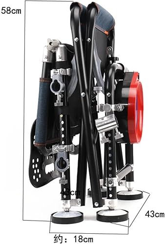 Miniatura 6 de Silla de pesca, silla portátil, sillas de campamento, 13 engranajes de caída de 8.3 in, ajuste de silla de pesca con respaldo soporte para caña de