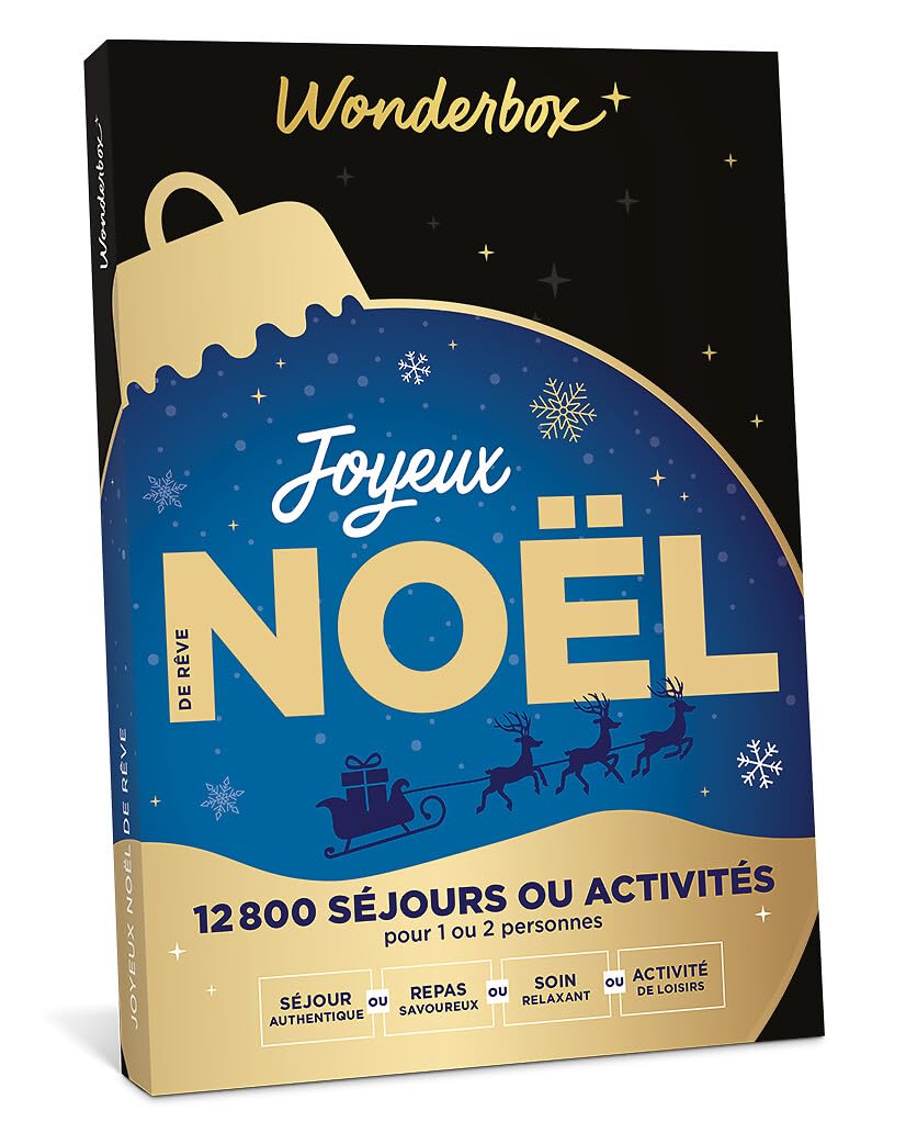 Wonderbox - Joyeux Noël De Rêve - Coffret Cadeau - Idée Cadeau Multi Activités