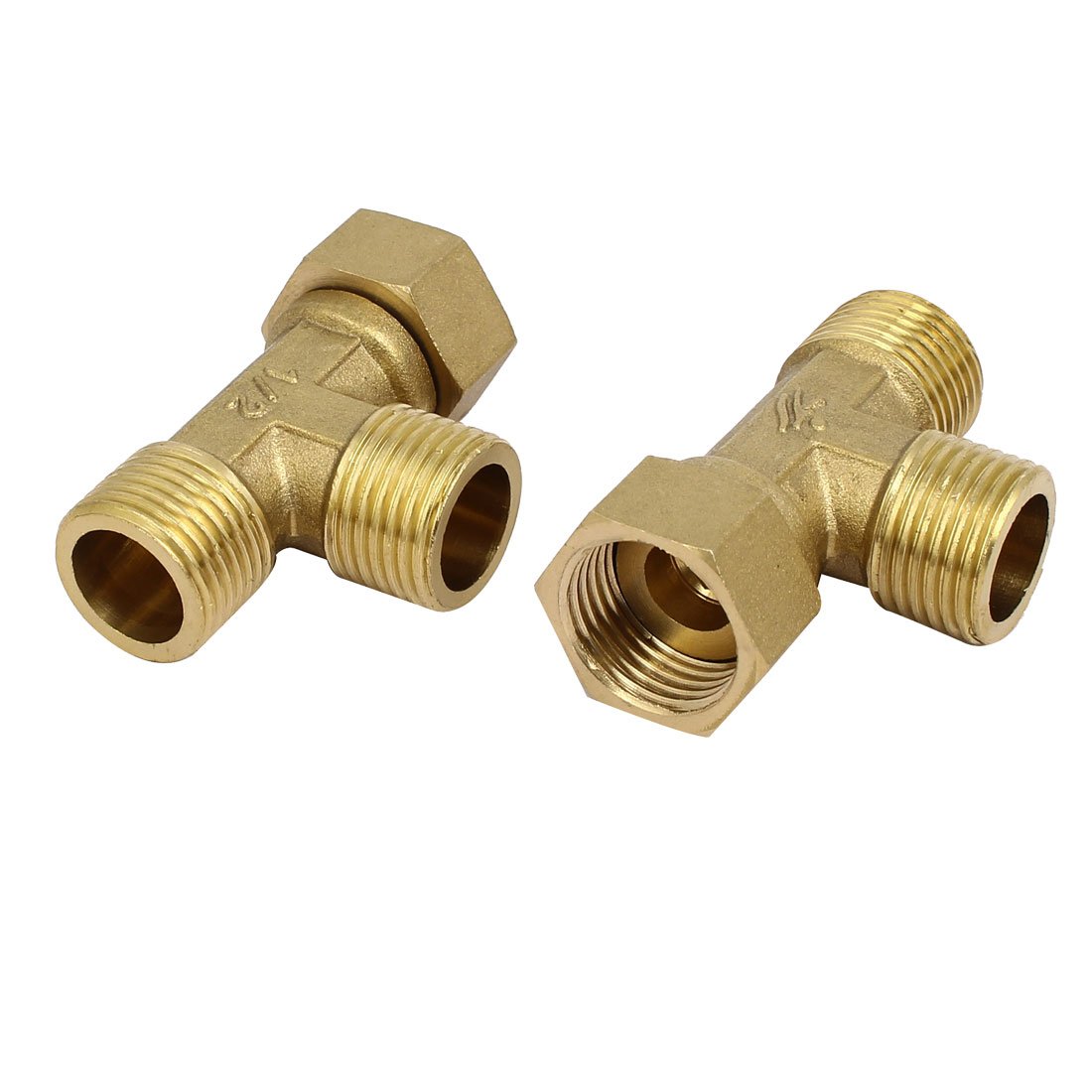 Aexit 1 / 2BSP Raccords de tuyaux 3 voies à visser, mâle, laiton, mâle, raccords 8pcs (0c37668fd2e9ae75e089f3944ad8943e)