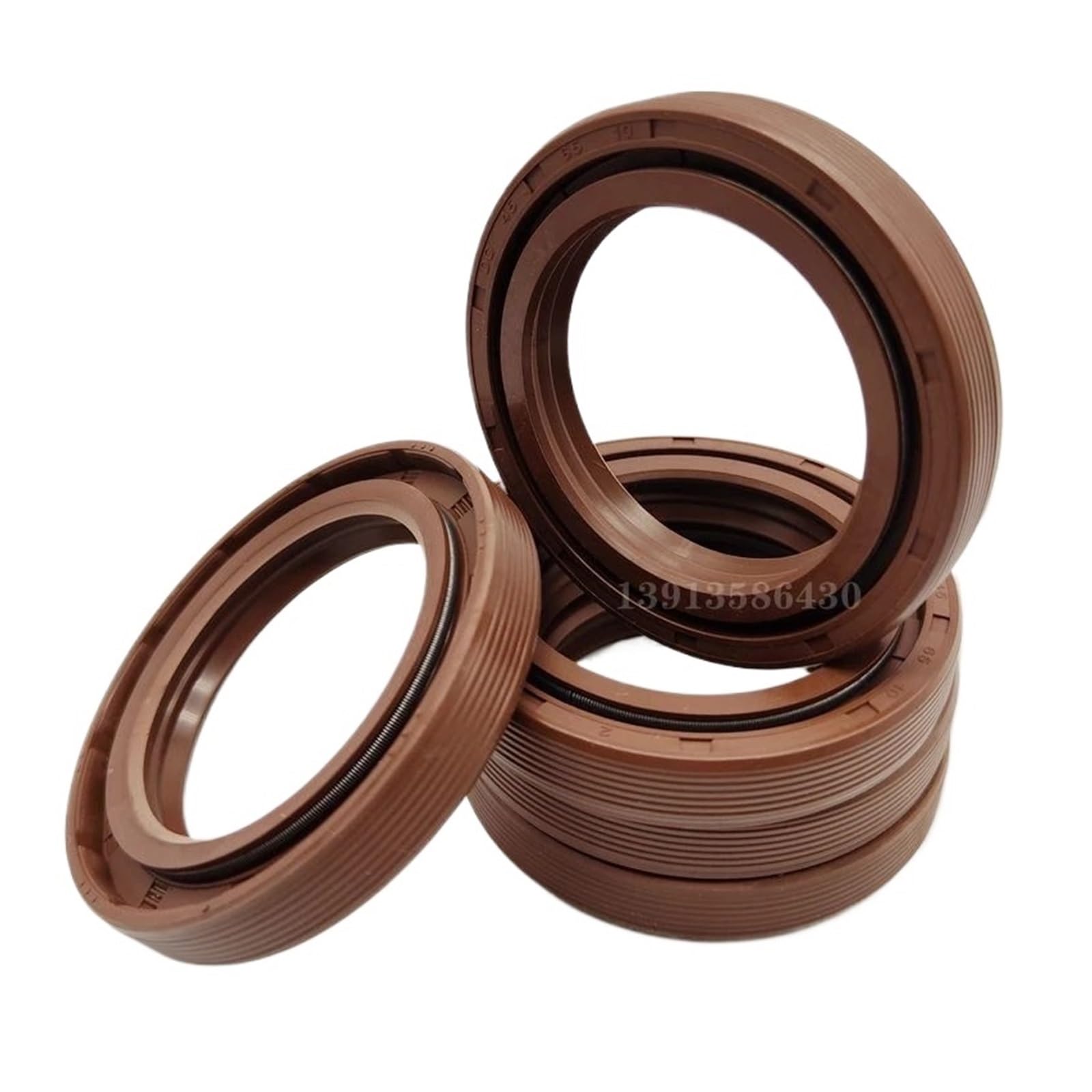 LEOTNNDQ 1pcs Oil Seal Double-Sided Spring 30/40 * 55 * 65 * 70 * 75 * 80 * 85 * 90 * 95**110 * 140 * 170 * 12(DC40x62x12-3PCS)