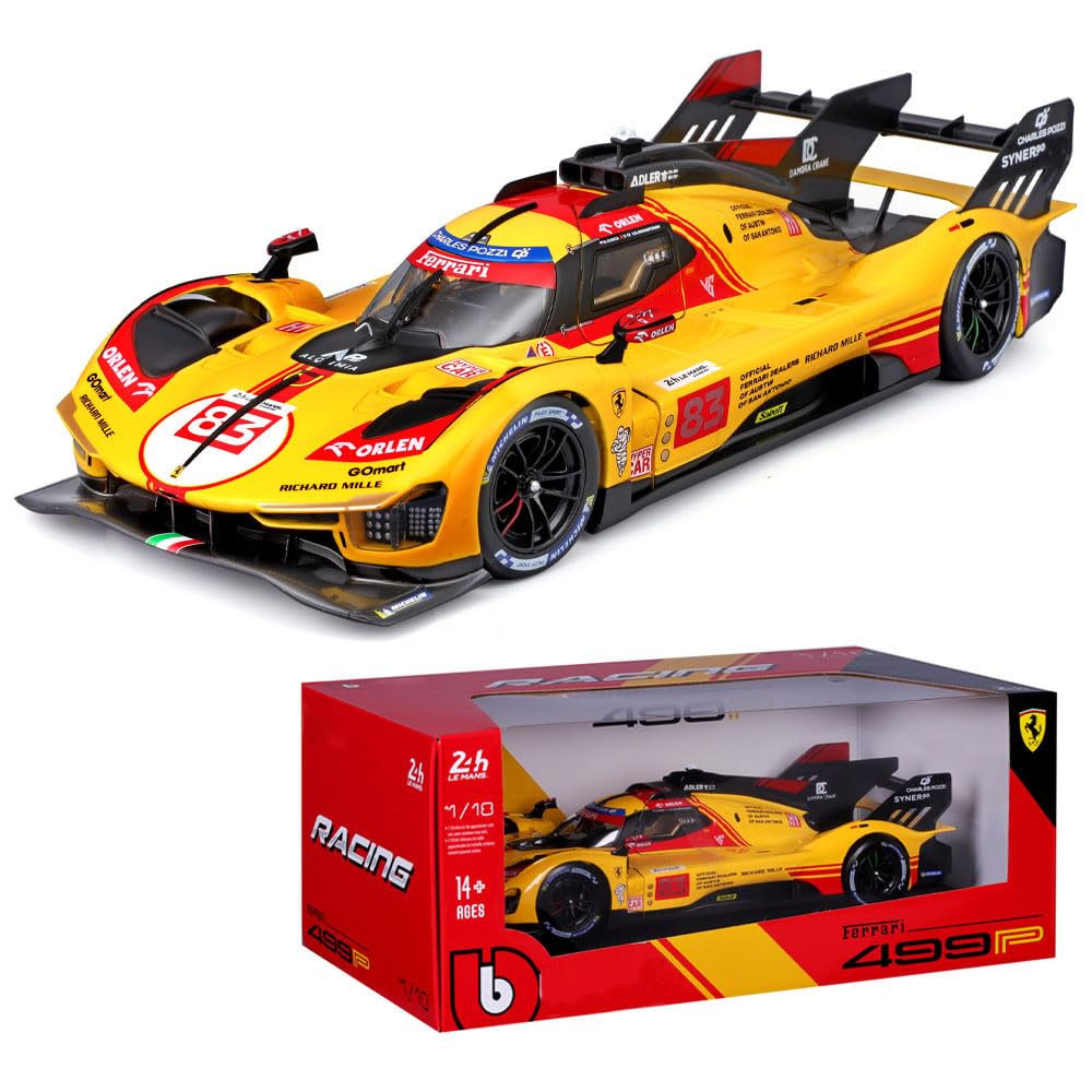 Xiangtat 1/18 Model Car for Ferrari 499P 83# Yifei Ye Racing Car Le Mans Champion Alloy Luxury Vehicle Diecast
