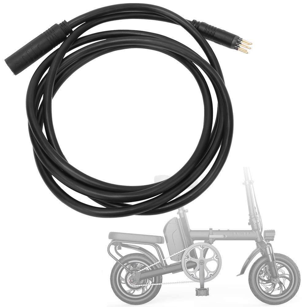 Motor Extension Cable, Electric Bike Cable, 9 Pin Electric Wheel Motor for Electric Bike Female to Male Cable Electric Bike Accessory (1.5 Flat 1600mm)