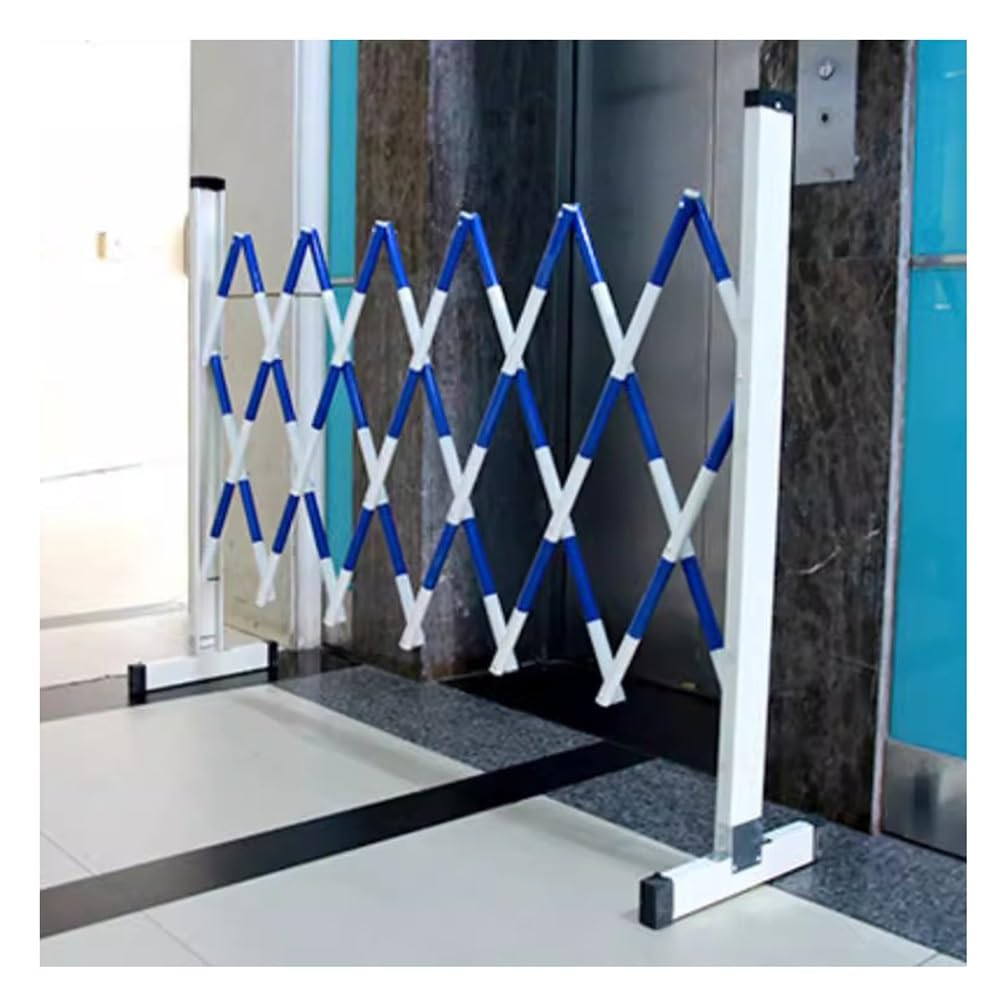 YJEUZCD Retractable Traffic Barricade?Folding Road Partition Driveway Fence, Construction Portable Quickly Block Scissor Gate, 1.2m High(1.2x8m)