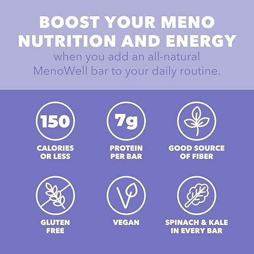 Miniatura 8 de MenoWell Barras de proteínas para la menopausia para mujeres, apoyo para el control de peso, brownie de chocolate doble, 32% de fibra diaria,