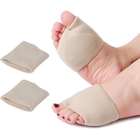 Haofy Gel Metatarsal Pads Mortons Neuroma Pads, Ball of Foot Cushion ...