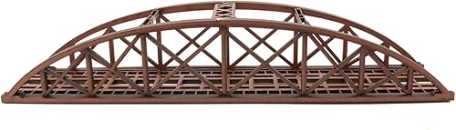 Miniatura 5 de War World Scenics - Puente de cuerda de arco de MDF de calibre N de una sola vía, 7.874 in (elige color) - Escala de modelado ferroviario Modelo