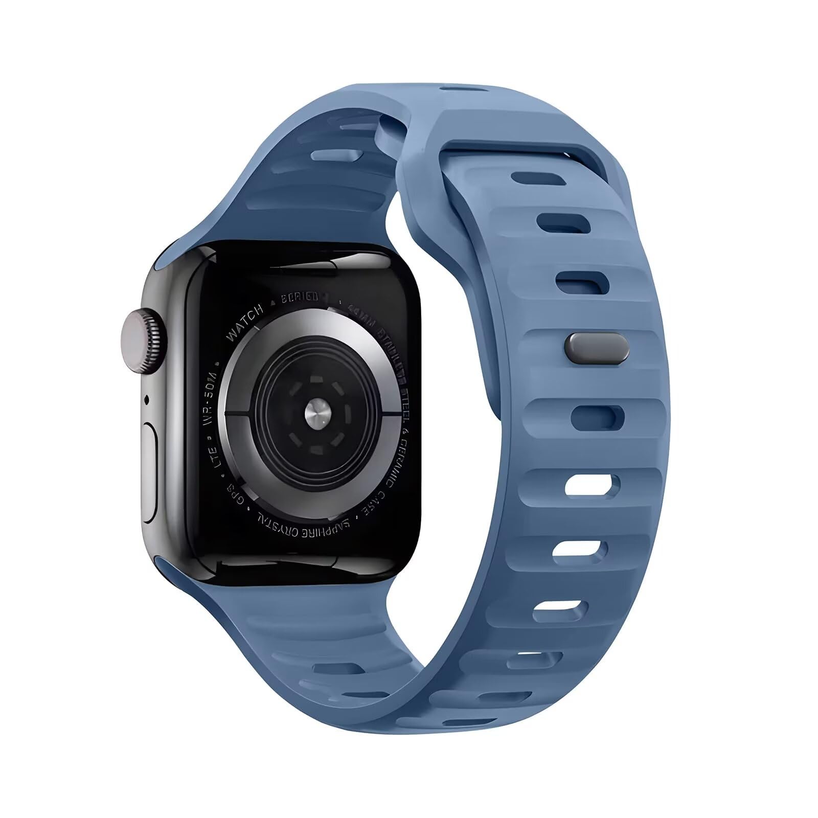 Sport Bands Compatible with Apple Watch Straps 49mm 46mm 45mm 44mm 42mm 41mm 40mm 38mm, Soft Silicone Waterproof Band for iWatch Series 11 10 9 8 7 6 5 4 SE3 SE2 SE Ultra 3 2 1 (No Watch)