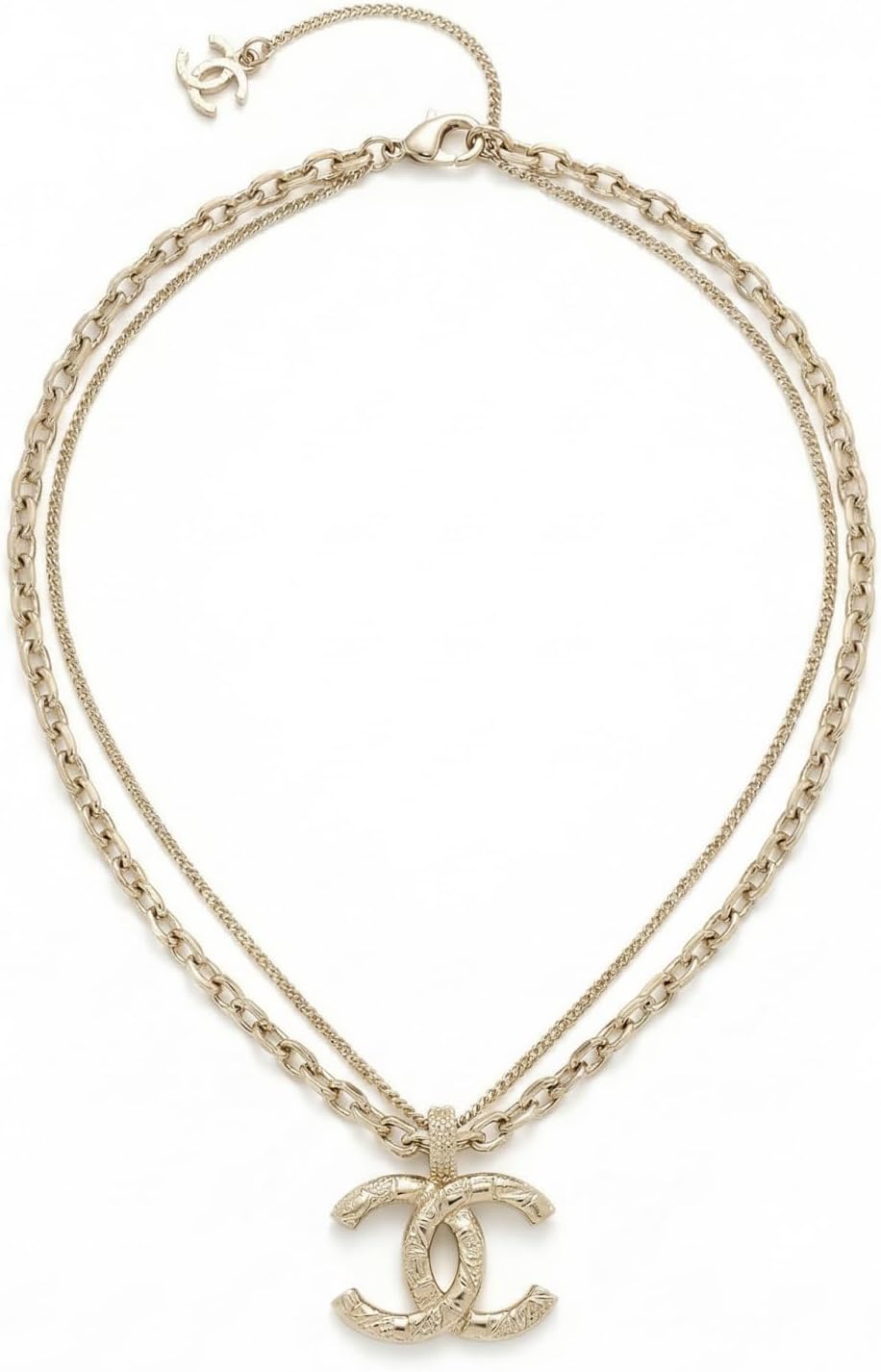 Moorehl 18K Gold-Plated Double-layer Stacked Necklace, Non-Allergenic, layered Style, Exquisite Jewelry, Valentine's Day Necklace For Women