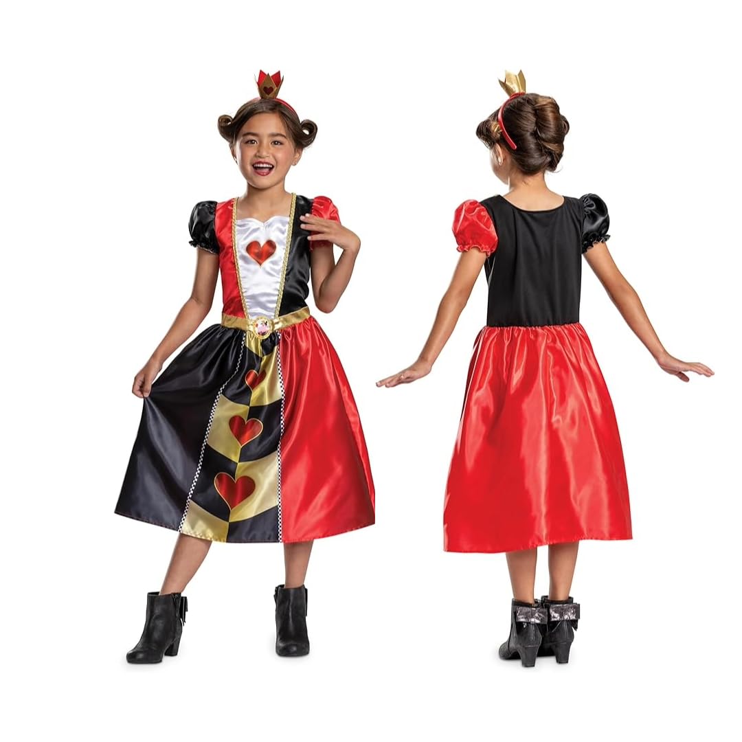 DISGUISE 144649M-EU Queen of Hearts Classic Child (Eu) Costume, Girls, Multi, (3-4)