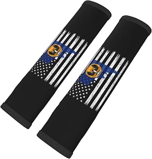 US and Flag Map of South Australia Car Seat Belt Cover Pad for for A More Comfortable Driving Car Interior Accessories Seat Belt Cover Pad 2 PCS Shoulder Strap Covers