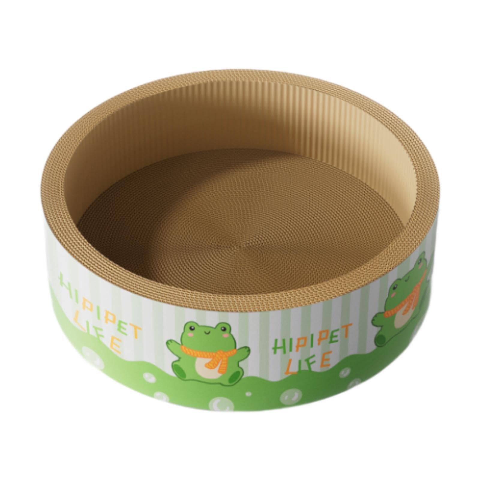 Cama rascadora de Papel Corrugado, Juguete para Gatos en casa, diseño Interactivo.