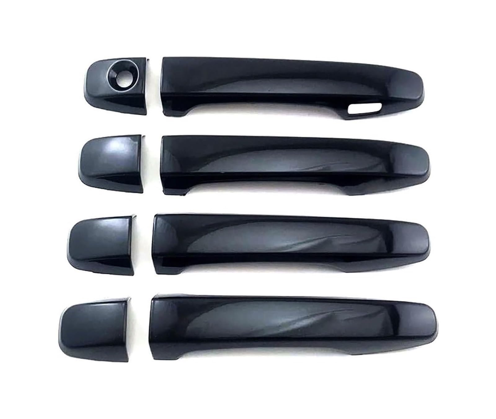 Ysbvblrmrv Bright Black Car Outside Door Handle Cap For Prius For 30 Series 2009-2015 Single Hole 1-Smart Door Handle Bowl Anti-Scratch Modification Car Guard Protector(Bright Black)