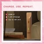 Bikini Trimmer Women, Dual-Head Electric Shaver for Women for Sensitive Areas, USB-C Rechargeable, IP67 Waterproof Rinsable Body Groomer, for Bikini Line, Underarms, Legs & Face