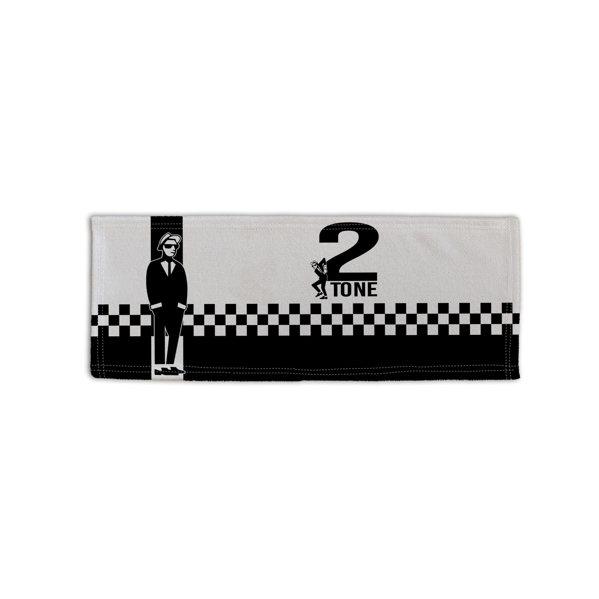L&S PRINTS FOAM DESIGNS SKA 2 Tone Black & White Design Microfibre Bar Towel Pub Beer Mat Cocktail