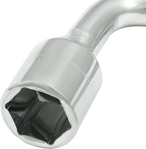 Miniatura 3 de BokWin Llave hexagonal ranurada de extremo ranurado, herramienta de reemplazo de neumáticos tipo L para automóvil (0.748 in)