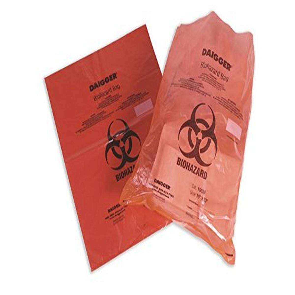 Weber 1003E-DS Autoclavable Biohazard Bags 1.5 mm 14 x 19" 200 Case (Pack of 200)