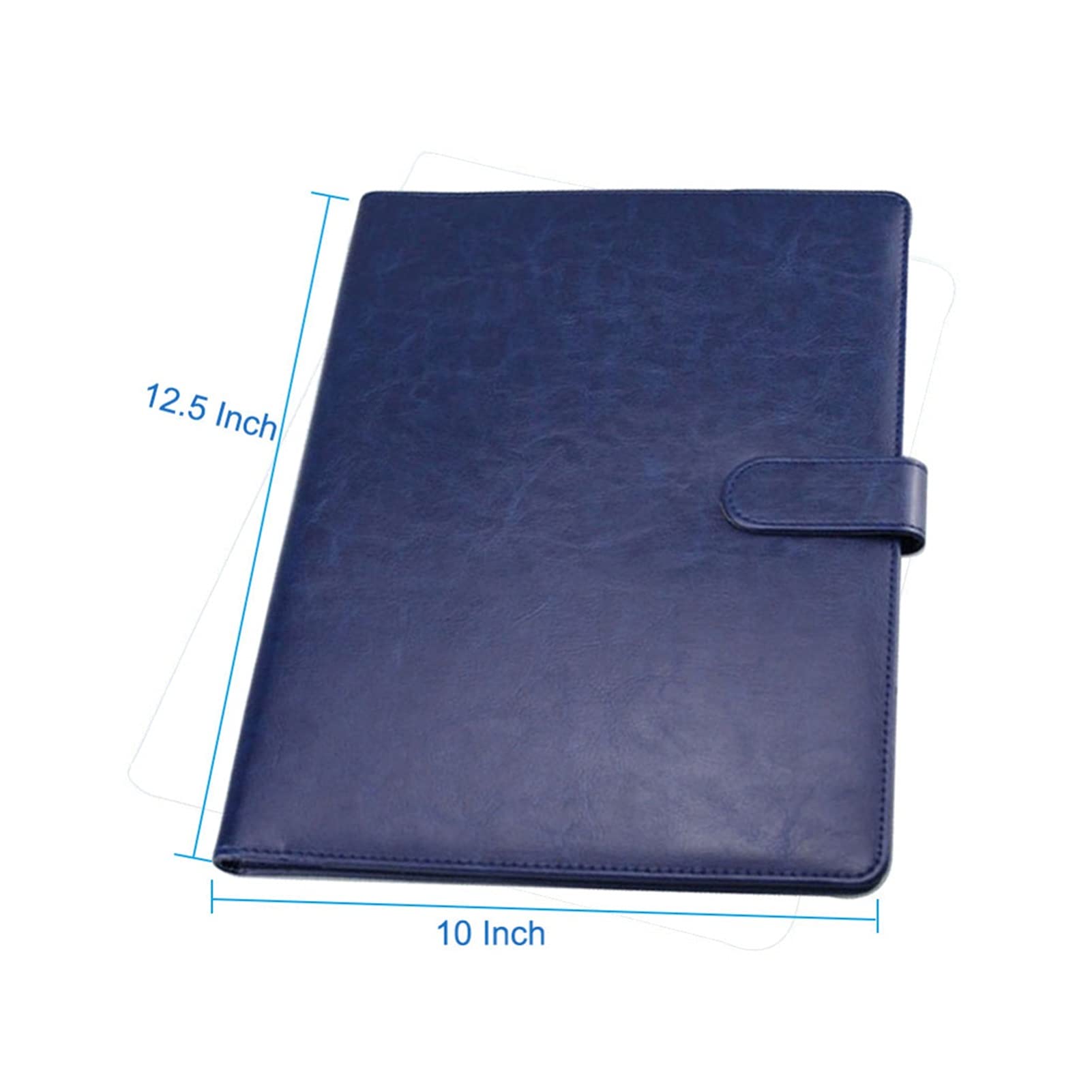 Buste per archiviazione Appunti Cartella portafoglio multi-funzione Pelle Organizzatore in pelle Stupy Office Manager clip Scrittura Pads Contratto di carta legale Cartelle di plastica (Color : Bruin