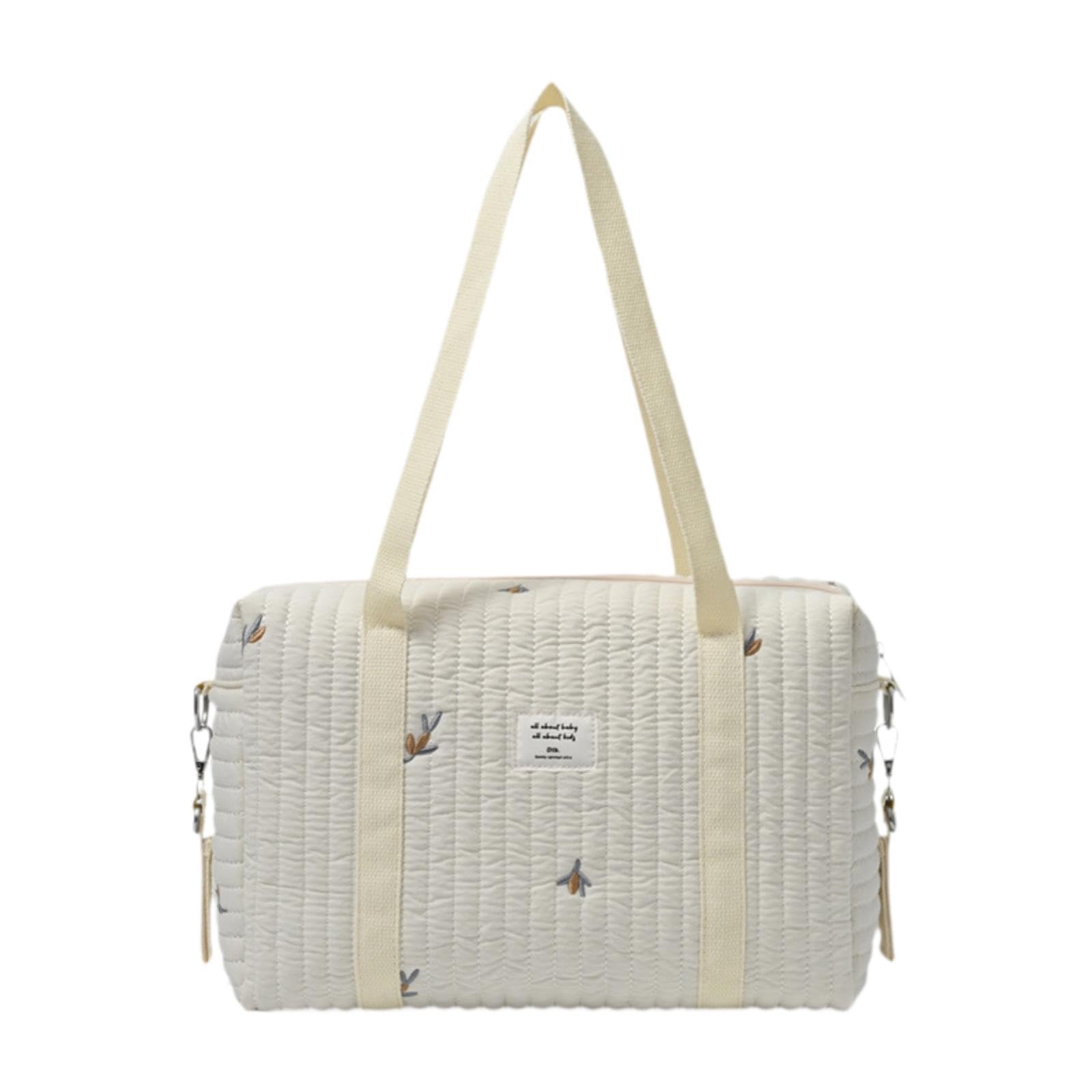 Diaper Bag Work Tote Maternity Bag Tote Bag for Women for Travel Commuting Party Brown Flower-image-31