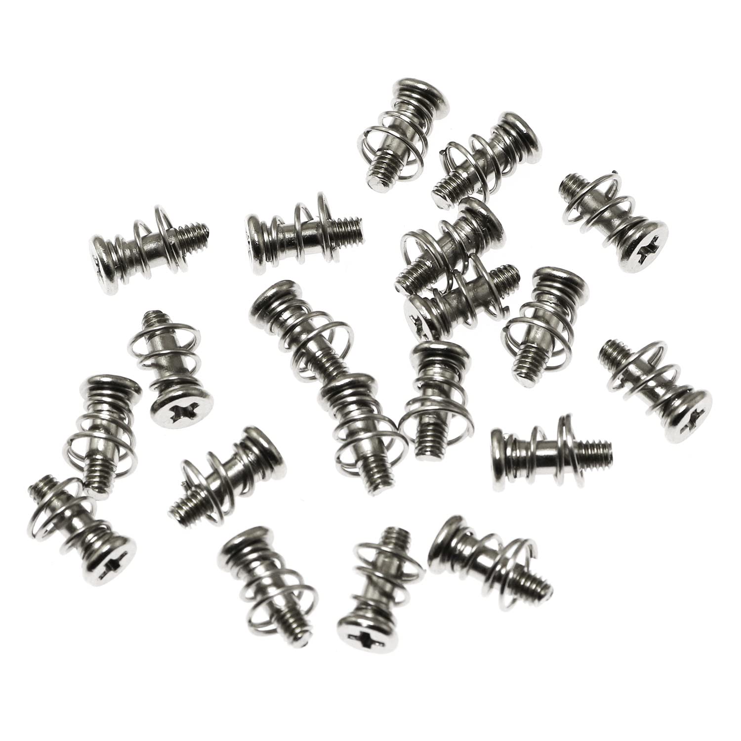 ZRM&E 20pcs M2x7mm Spring Screws GPU Graphics Card Back Plate Heatsink Screws Phillips CPU Mainboard Radiator Fixing Bolts DIY Step Screws