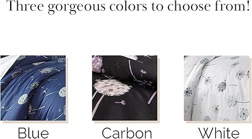 Miniatura 5 de Southshore Fine Living, Inc. Dandelion Dreams Collection - Juego de funda de edredón de 300 hilos, 100% algodón, 3 piezas, tamaño KingCalifornia