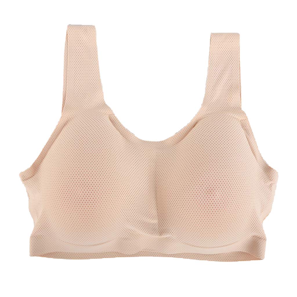 Pocket Bra Crop Top Silicone Fake Boobs for Mastectomy Brassiere Tank Top B|Clothing, Shoes & Accessories | Womens Clothing | Intimates & Sleep | Bras & Bra Sets