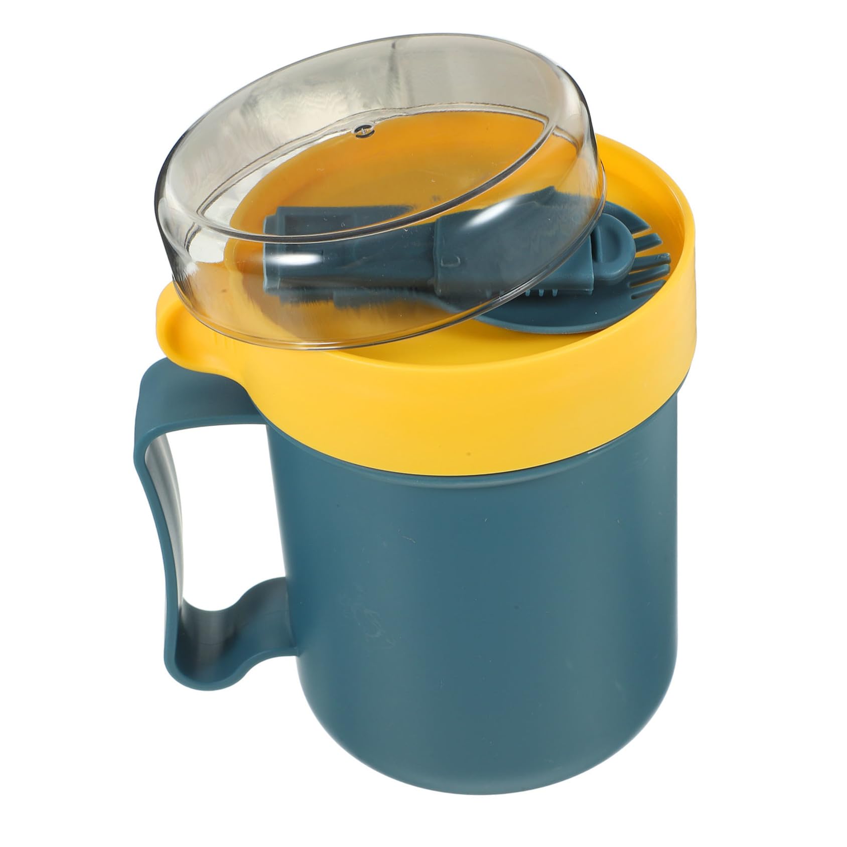 Taza para desayuno portátil de 500 ml con tapa y cuchara para llevar tu sopa al trabajo