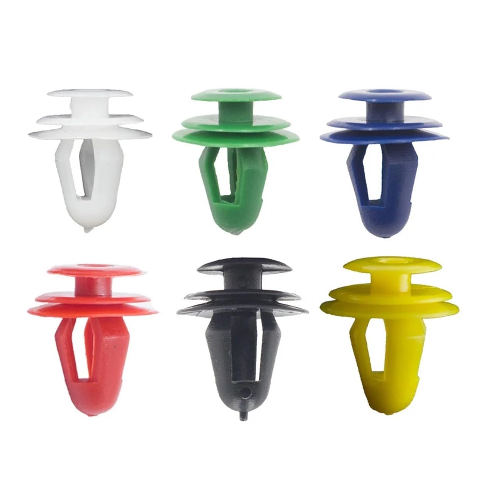 KXFVYNE 50PCS Auto Door Panel Clips Fixing Fastener 9mm Hole Car Interior Trim Card Clip Rivet(Mixed 50PCS)