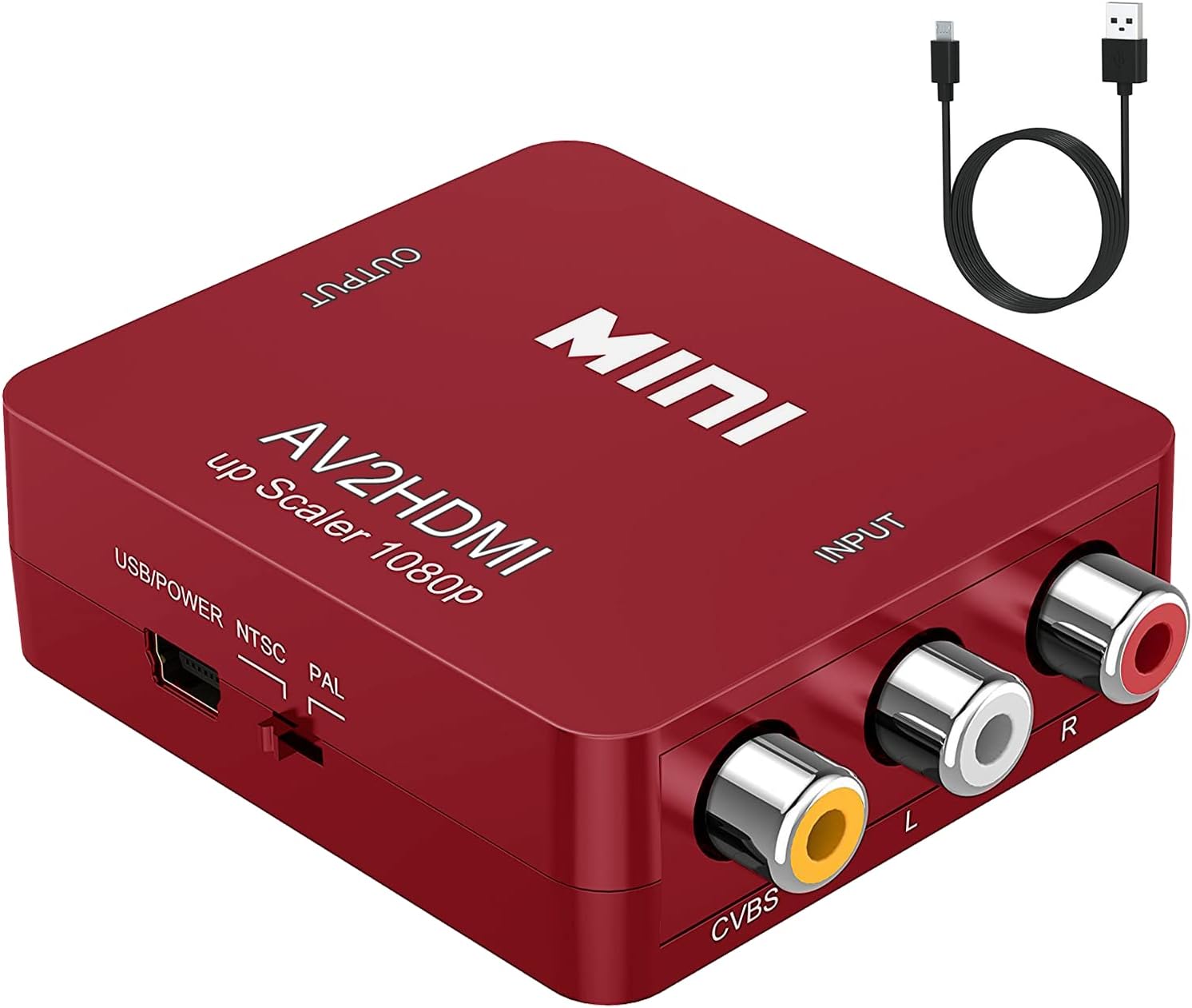 ABLEWE RCA to HDMI,AV to HDMI Converter, 1080P Mini RCA