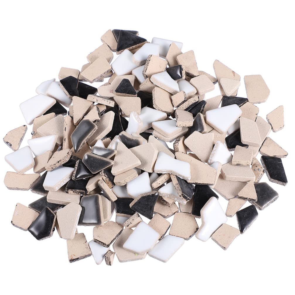 EXCEART 1sacchetto Piastrelle in Ceramica Irregolari Mosaico Fai da Te di Ceramica per Artigianato Artistico Accessori Fai da Te Facile da Usare