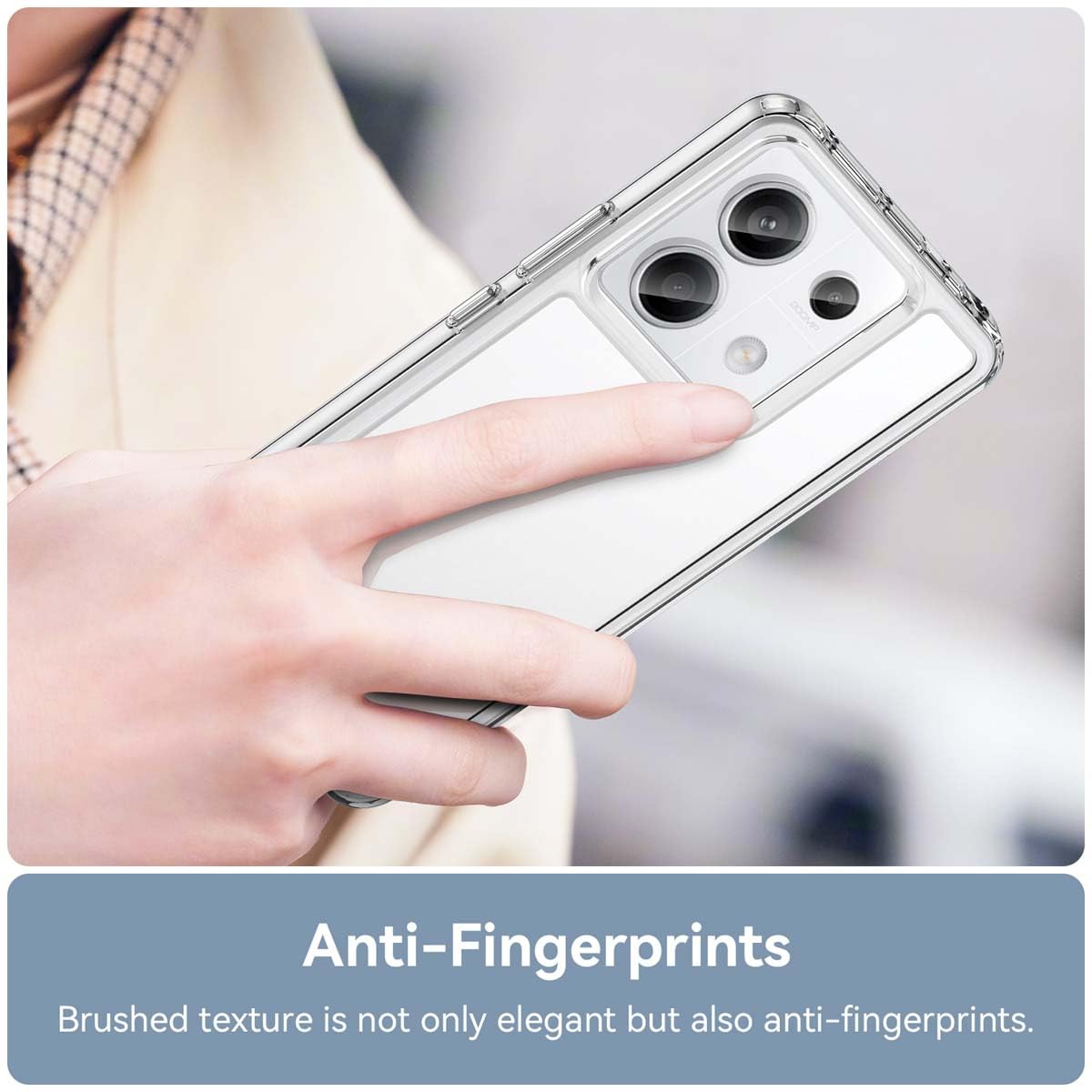 GOKEN Cover per Xiaomi Redmi Note 13 5G - Trasparente
