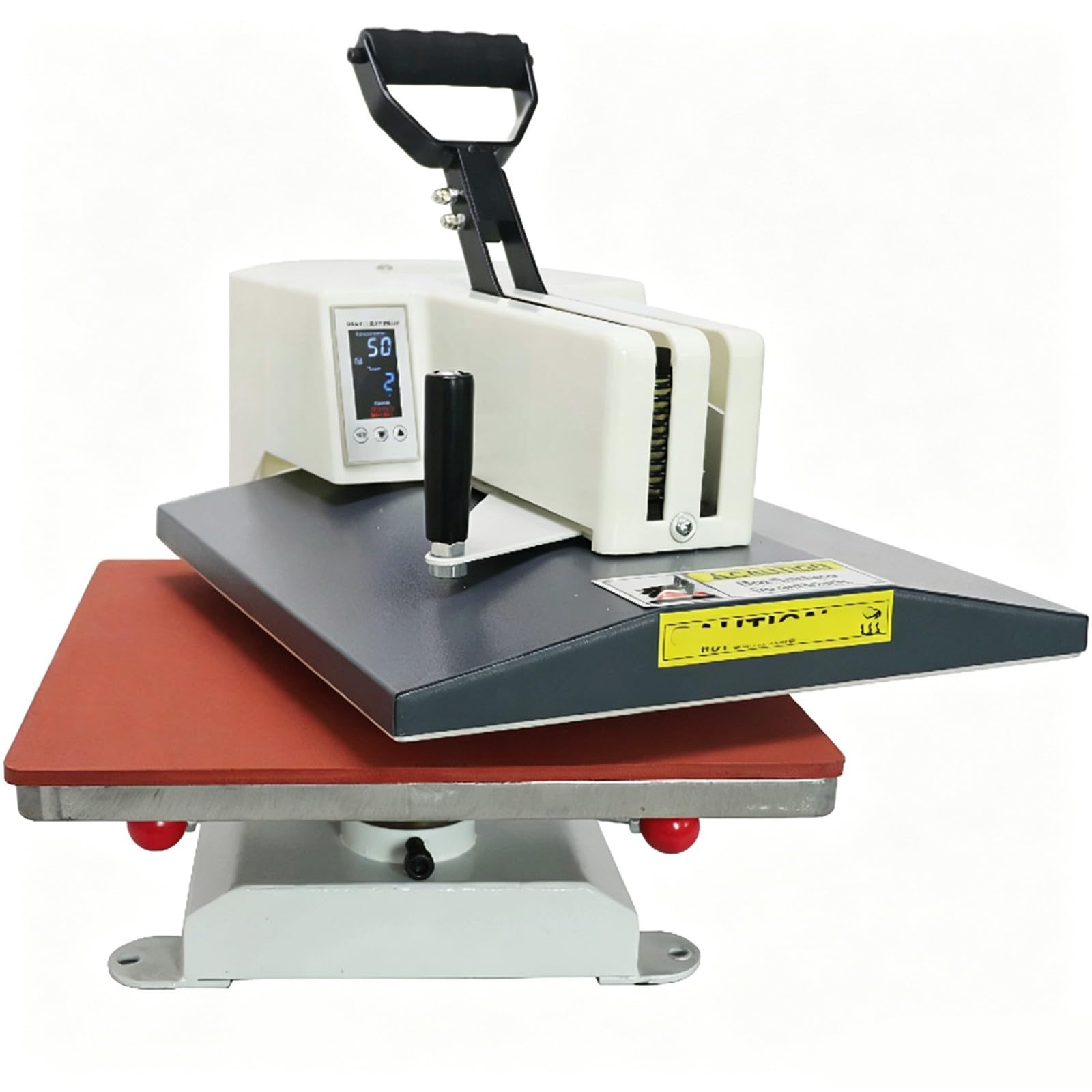 Pressa di Calore 380X380mm Macchina per Trasferimento Termico Rotazione 270° Visualizzazione Intelligente Temperatura e Conteggio Tempo 0~399°C Riscaldamento Rapido Uniforme per Magliette Borse A