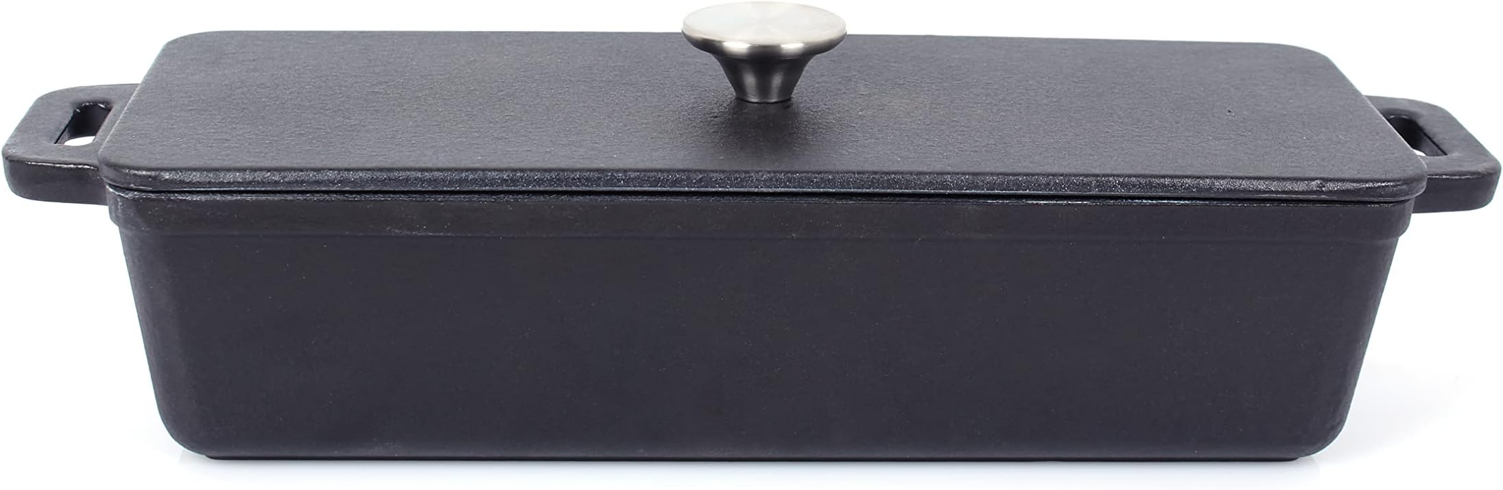 ECHTWERK EWGE1501 Cast Iron Bread Baking Dish with Lid, Loaf Tin