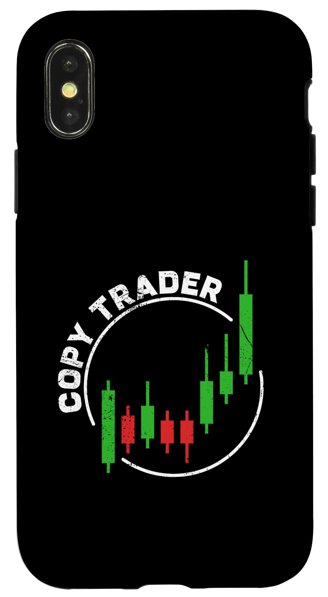 Amazon.co.jp: iPhone X/XS コピートレーダー ローソク足 チャート 暗号取引 恋人 投資家 スマホケース : 家電＆カメラ