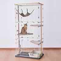 ボンビアルコン ウッドワンサークル キャット 3段タイプ 猫 ケージ① w-114331-00-00_t4.jpg