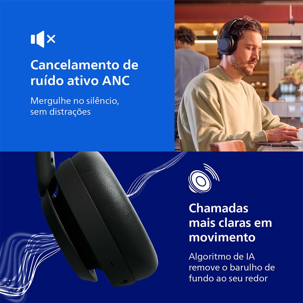 Philips H6509 Wireless Headphones Review Bluetooth 5.3 Noise Canceling - Dettaglio