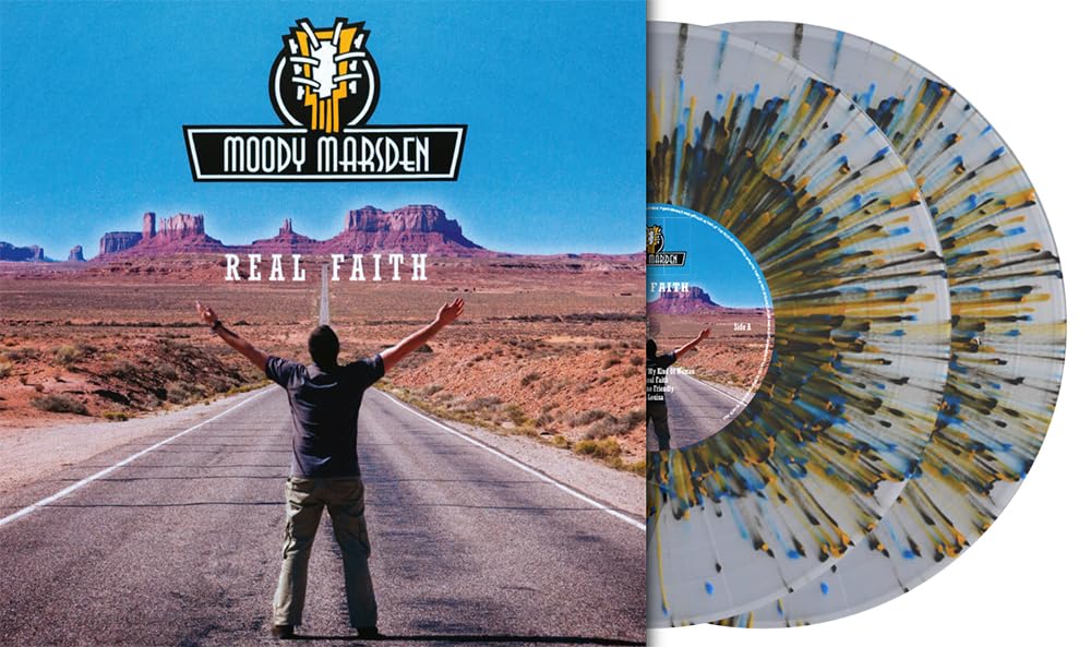 MOODY MARSDEN - Real Faith (reissue) - CLEAR SPLATTERED VINYL 2XLP